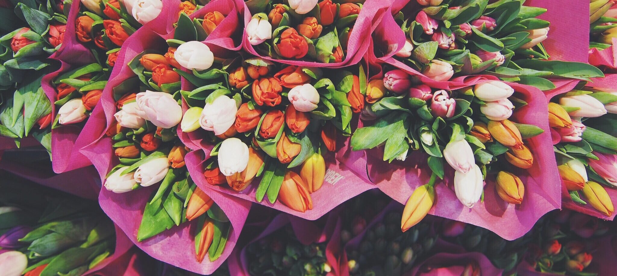 Bouquets from the flower depot.